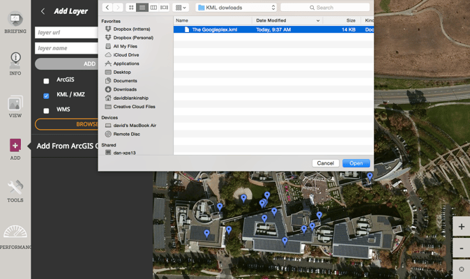 Add Map Layers or Google Earth Layers of Your Own to the SITUATIONANALYST map